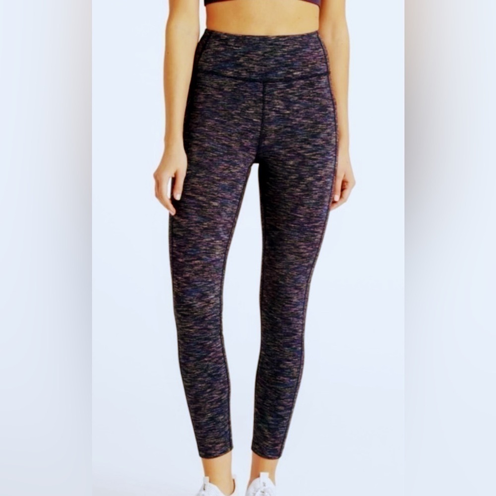 Soul + Sky NWT Cold Weather Sculpting Leggings Coffee Space Dye Women’s Size Med